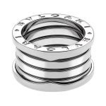 Bvlgari B.Zero1 5 Band Ring In 18K White Gold Size US 5.5 – Italy 50 - Image 3